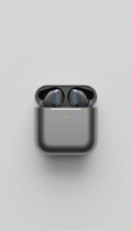 Auriculares inalámbricos con estuche metálico