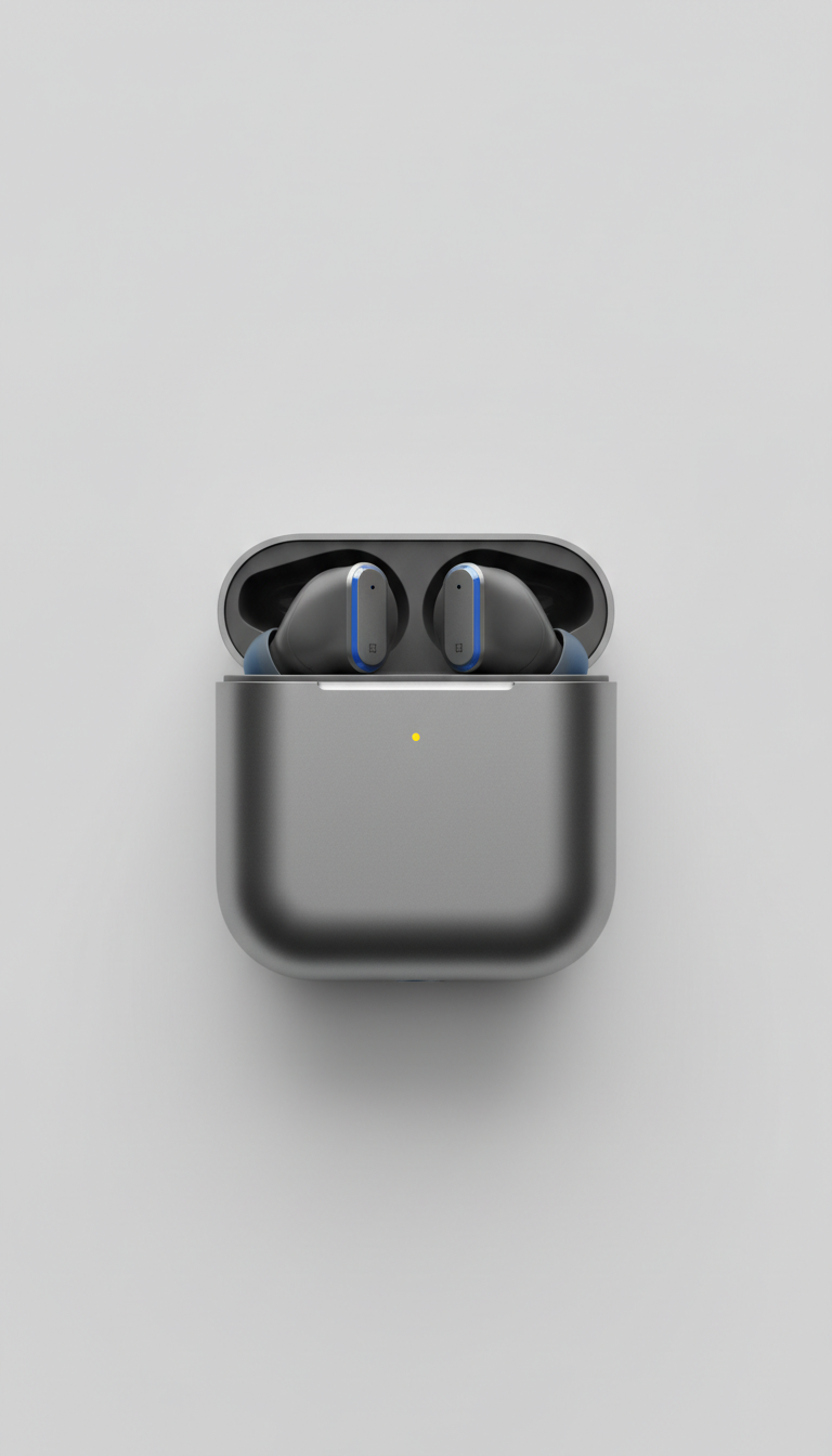 Auriculares inalámbricos con estuche metálico