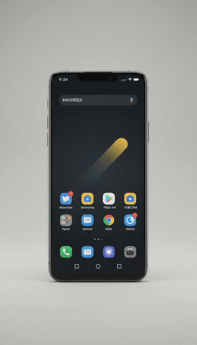 Smartphone insignia con cuerpo metálico